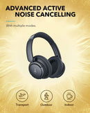 Soundcore by Anker Life Q35 Hybrid Active Noise Cancelling Headphones, Hi-Res Wireless Over-Ear Bluetooth 5.2 with LDAC, 40H Playtime, Black