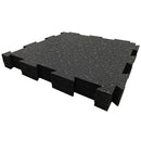 Rubber King Challenger Series Interlocking Floor Tiles 10-Pack - 19", Gym & Garage Flooring