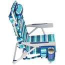 Tommy Bahama Backpack Beach Chair, 2-pack | 5-Position Adjustable | Padded Straps | Insulated Pouch | Blue