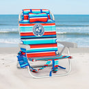 Tommy Bahama Backpack Beach Chair, 2-pack | 5-Position Adjustable | Padded Straps | Insulated Pouch | Red