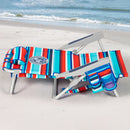 Tommy Bahama Backpack Beach Chair, 2-pack | 5-Position Adjustable | Padded Straps | Insulated Pouch | Red