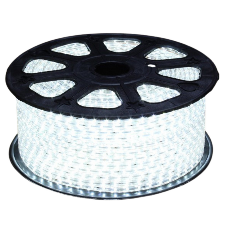 Flexilight 50m 164Ft SMD2835 LED Strip Light Rope Light Neon Light 7x14mm 2-Wire 14Lm/LED High Output 60LED/m 120V Indoor Outdoor ETL cETL (6500K)