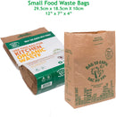 Bag to Earth Small Food Waste Bags 60-Pack Compostable Bag Leak Resistant 12in x 7.5in x 4.25in