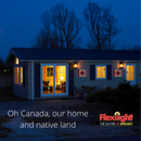 Flexilight Lighted Canadian Flag Patriotic Rope Light Motif 120V for Canada Day Remembrance Day Indoor Outdoor Home Decoration Fence Patio Window