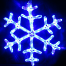 Flexilight Flexi-Art Snowflake LED Rope Light Motif 120V Blue