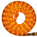 Flexilight 200Ft Chasing Rope Light 120V 3-Wire 1/2” 13mm Incandescent Bulbs Indoor Outdoor Home Decoration Christmas Party Garden (Orange)