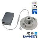 LeVanier LED 3-Inch Gimbal Recessed Light 360° Rotation 8W 700 Lumens 60W Equivalent Round Slim Panel Down Light Dimmable with JB ETL ES Black 3000K