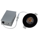 LeVanier LED 3-Inch Gimbal Recessed Light 360° Rotation 8W 700 Lumens 60W Equivalent Round Slim Panel Down Light Dimmable with JB ETL ES Black 5000K