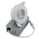 LeVanier LED 3-Inch Gimbal Recessed Light 360° Rotation 8W 700 Lumens 60W Equivalent Round Slim Panel Down Light Dimmable with JB ETL ES White 3000K