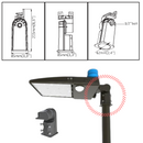 LeVanier Slip Fitter for LED Shoebox Light Parking Lot Street Park Garden Playground Backyard Outdoor