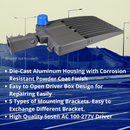 LeVanier LED Shoebox Light 200W 26000Lm Photocell Included IP65 ETL/cETL DLC Daylight 5000K Parking Lot Street Park Garden Playground Backyard Outdoor