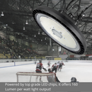 LeVanier 4-Pack 100-347V 200W UFO LED High Bay Lights - 32,000 Lumens, 160 Lm/W, Dimmable, IP65 Rated, 5Ft Cable, DLC Certified, Day Light 5000K