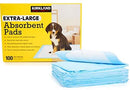 Kirkland Signature 100-Pack Extra Large Absorbent Pads for Dogs and Puppy Training