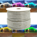 Flexilight 50m 164Ft RGB SMD5050 LED Strip Light Rope Light Neon Light 8×16mm 4-Wire 22Lm/LED High Output 60LED/m 120V Indoor Outdoor ETL cETL Color Changing