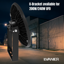 LeVanier 200W 240W UFO LED High Bay Light U Bracket Yoke Aluminum Mounting Bracket with Screws
