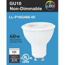 LeVanier 10 Pack LED GU10 Bulbs 60W Halogen Replacement Non-Dimmable 6.5w 120V UL cUL Listed (5000K)